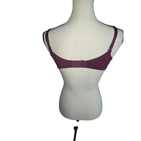 Victorias Secret Underwire Push-Up Bra*Plum Purple*Soft Fabric*Sissy*NWOT*36C - Picture 2 of 8